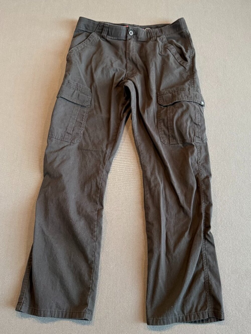 Wrangler ATG Cargo Pants 32x32 Charcoal Gray Stretch Hiking Outdoor Utility